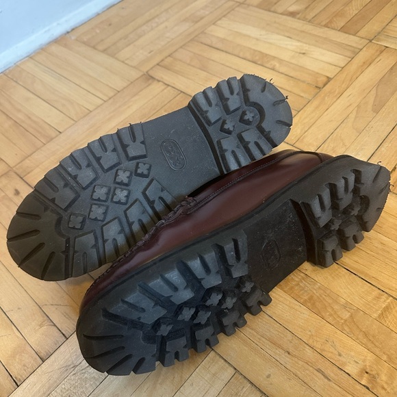 Adorable chunky G.H.BASS Women's Whitney Super Lug Loafer in wine size 9 - Picture 5 of 5